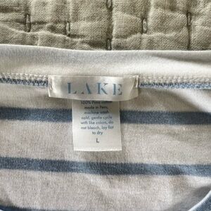Lake Blue and White Striped Shirt